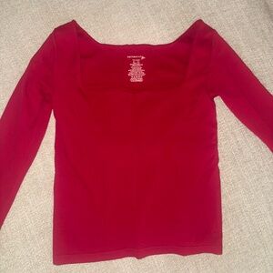 Free People Clean Lines Top - Red (M/L)